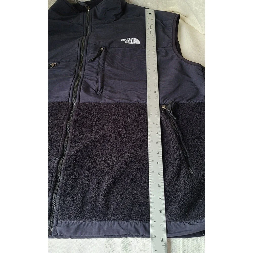 The North Face Polartec Fleece Vest Mens XXL Black Full Zip Outdoor A195